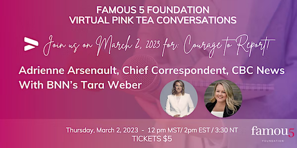 2023 Virtual Pink Teas: Courage to Report!