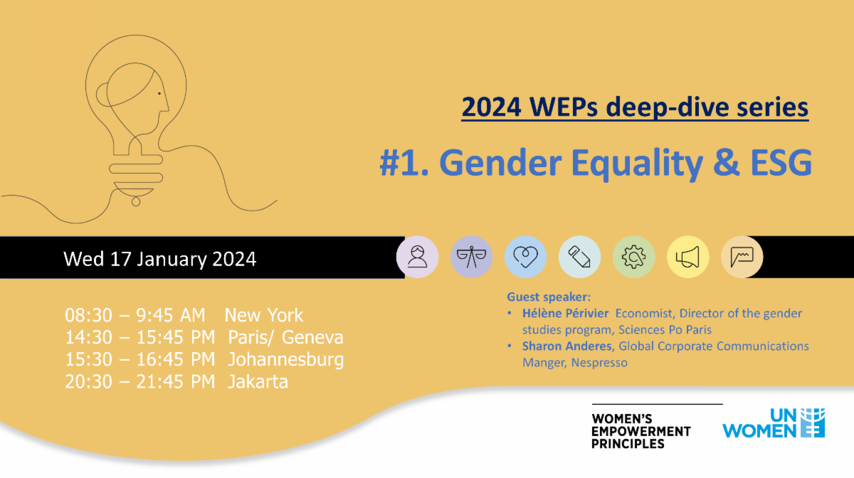 2024 WEPs Deep Dive Series-#1 Gender Equality & ESG